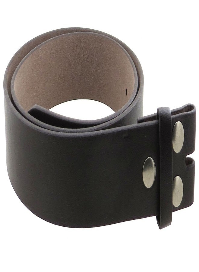 BC Belts حزام جلدي من بي سي بيلتس بلمسة نهائية ناعمة، عرضه 1.5 بوصة، مزود بأزرار كبس (بني - مقاس كبير) - Image 2